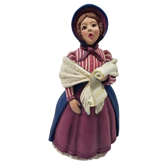 Victorian Ceramic Figurines Family Christmas Carolers Singers Decor Display - Picture 8 of 14